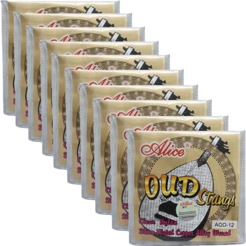 10Sets Alice OUD Strings UD Strings Clear Nylon Silver-Plated Copper Alloy AOD12