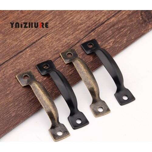 12Pcs Mini Furniture Handle Antique Bronze Decorative Jewelry Box Drawer Cabinet Dresser Wood Case Handle Pull Knob W/Screw