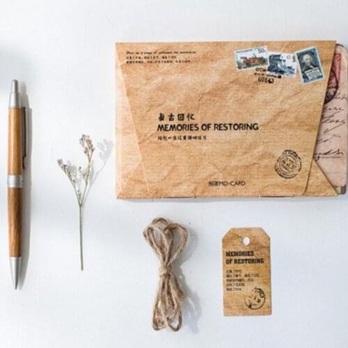 4packs/lot New Vintage memories Postcard Greeting Card Gift Postcard Birthday greeting card/Christmas gift Wholesale