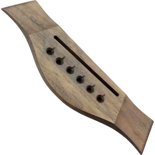 6-string Rosewood Saddle Thru Guitar Bridge For Acoustic Classical Guitar