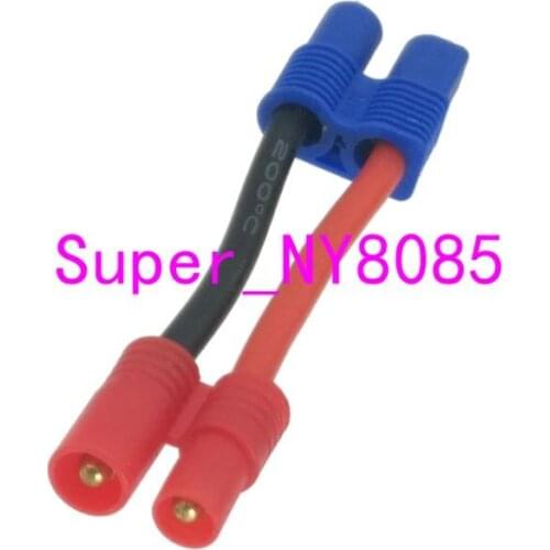 Female EC3 To Male HXT 3.5MM Bullet Adapter 14awg 5CM Wire for RC Super Tigre