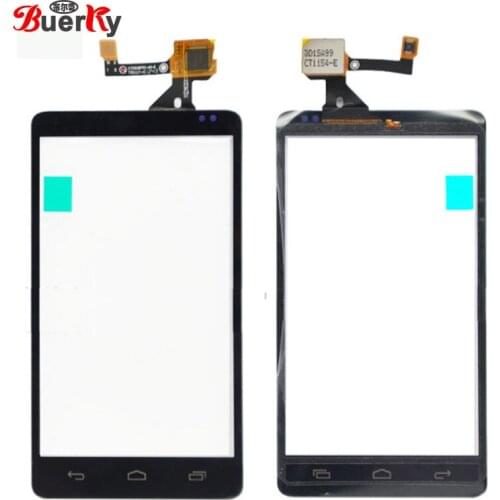 BKparts 10pcs White For Alcatel One Touch 993 OT-993 993D OT993 Touch Screen Touch Panel Glass Digitizer And