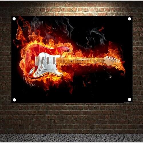 Large Size Rock Band Banners & Flags Tapestry Wall Art Metal Music Cloth Poster Bedroom Dormitory Decoration Hanging Painting L1