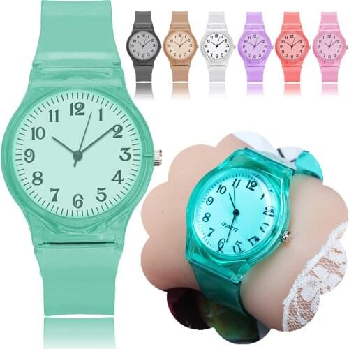 Women For Watches Fashion Jelly Glass Texture Life Waterproof Quartz Watch Girls Sports Transparent Digital Watch Reloj Mujer#p3