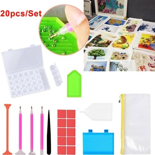 DIY 5D Diamond Painting Accessories Cross Stitch Embroidery Pen Tools Set Kit