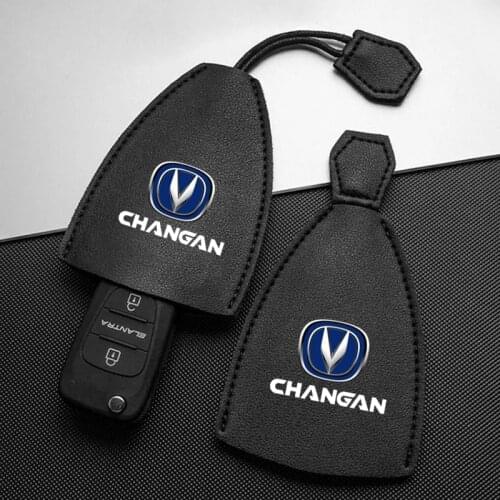 For Changan CS95 CS85 CS75 CS55 CS35 CS15 EADO PU Leather Pull Type Key Bag Car Key Holder Case New Leather Keychain Pouch