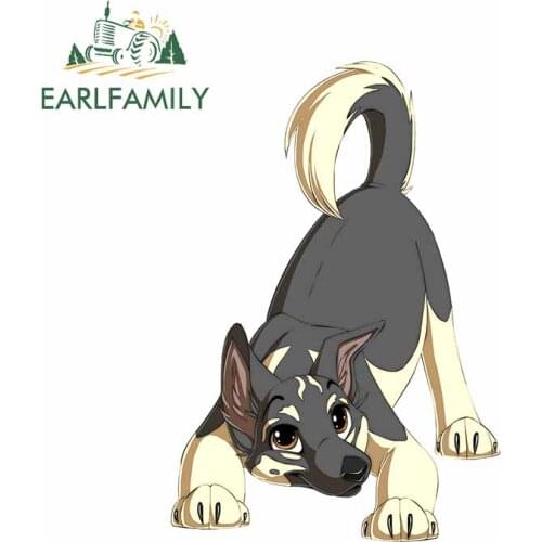 EARLFAMILY 13cm x 9cm For Australian Shepherd Motorcycle Car Stickers Comical Decal Refrigerator Vinyl Material Decoration