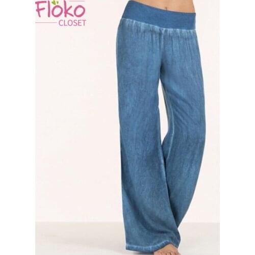 Женские брюки с высокой талией FlokoCloset China At AliExpress