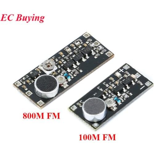 FM Transmitter Wireless Microphone Surveillance Frequency Board Module For Arduino Adjustable Capacitor DC 100M 800M 85-115MHz