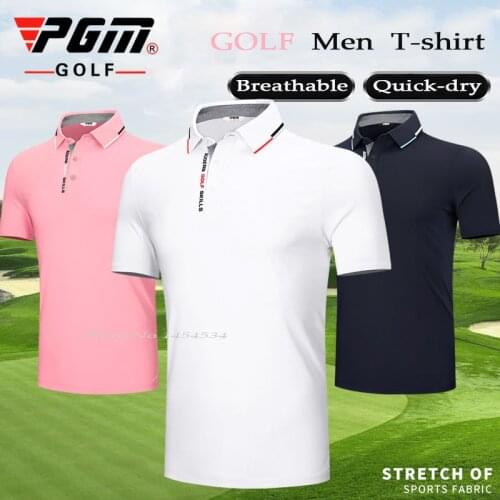 High-quality Golf Wear Short-sleeve T-shirts Young Men Summer Sports & Leisure Clothes Fashion Breathable Stretch Clothing PGM