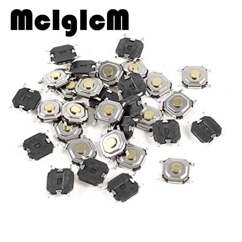 H014-18 200pcs/lot Metal Tactile Push Button Switch Tact Switch 5.2*5.2*1.5mm / 4*4*1.5mm 4 PIN SMT Great Quality Free Shipping