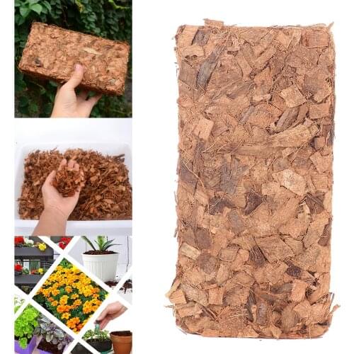 Coco Coir Brick Fiber Peat Growing Soilless Potting Soil Garden Natural Plants Soil Nutrient Bed Coconut Shell Brick