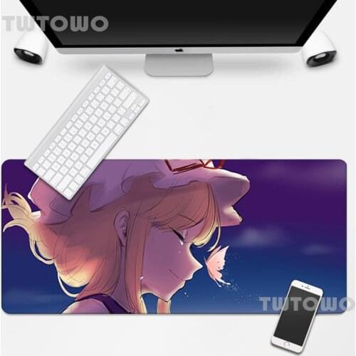 Anime Girl Yakumo Yukari Mouse Mat Gaming Keyboard Pad MousePads Mouse Mat Desk Mat Soft Non-slip HD Custom Office Mice Pad