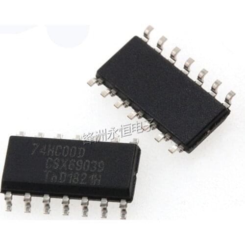 20PCS Logic Chip NAND Gate 2 Input 74HC00 74HC00D SN74HC00DR SN74HC00N DIP14 SOP14