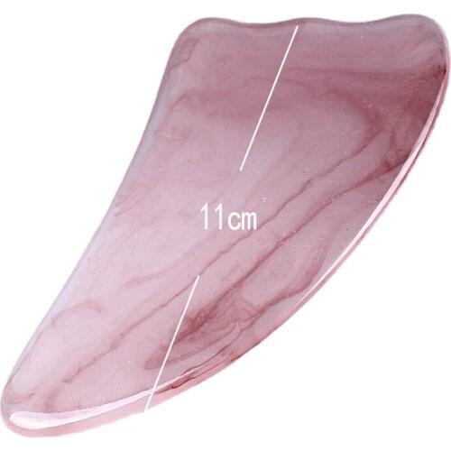 Resin Guasha Scraping Massage Scraper Face Neck Skin Massager Acupuncture Gua Sha Board Acupoint Face Eye Care SPA Massage Tool