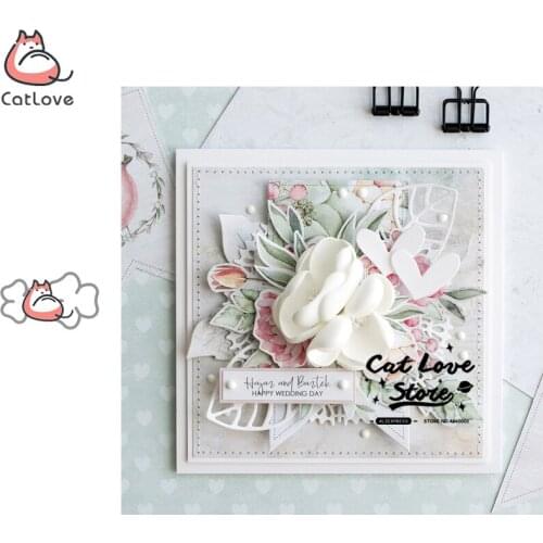 2PCS Flower Series Metal Cutting Dies Scrapbooking Stencil Decorative Craft Embossing Die Cuts Card Making New Dies For 2019
