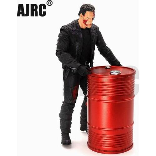 Metal Oil Drum Tank Ashtray Decoration For 1/10 RC Crawler Car Traxxas TRX4 Defender Bronco Axial Scx10 90046 RC4WD D90 D110