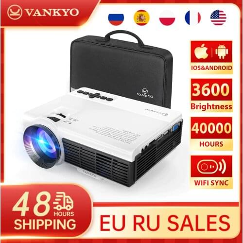 VANKYO Leisure 3W MINI Projector Screen with Synchronize Smartphone Screen Portable WiFi Projector for iOS/Android