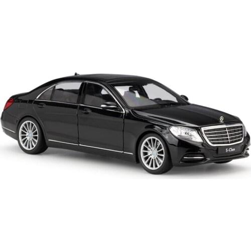 WELLY 1/24 S Mercedes Benz S-Class Simulatio Collector Edition Metal Diecast Model Car Kids Toys Gift