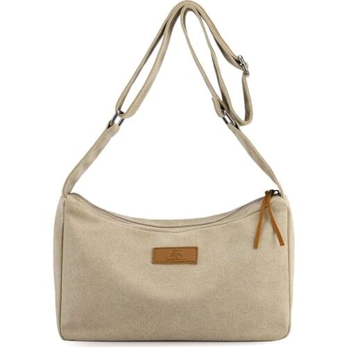 Fashion Casual Women Canvas Messenger Bag New style Crossbody Vintage Travel Top Handle Bags High Quality Feamle Shoulder Bag