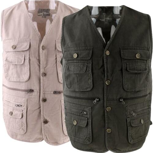 Mens Fishing Vests Multi-pocketed Fishing Travelers Vest Sleeveless Mesh Lines Quick-Dry Waistcoat Jacket for Fisherman