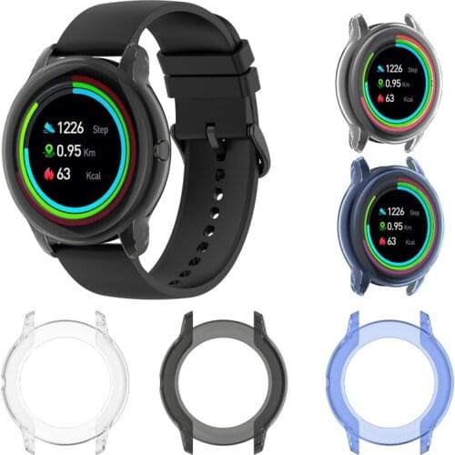 Soft Thin TPU Protector Bumper Watch Frame Case Cover For Xiaomi IMILAB KW66/YAMAY SW022 Smart Watch Half-pack Protective Case
