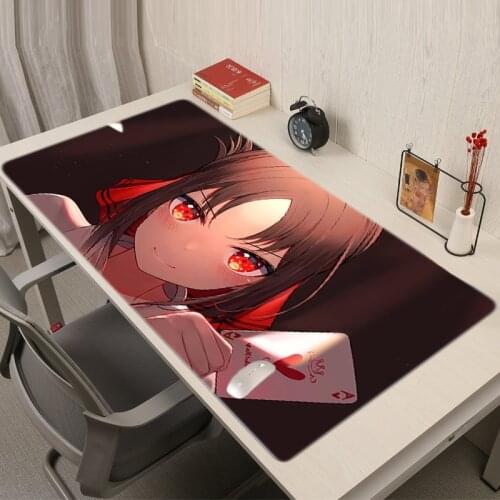 Kaguya-sama Love Is War Mausepad Table Pads Mousepad Anime Mouse Pad Gamer Girl Cannabis Pc Gaming Rug Gamers Accessories Mice