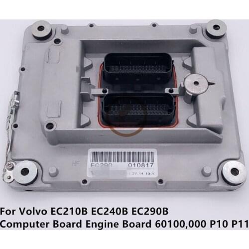 For Volvo EC210B EC240B EC290B computer board engine board 60100000 P10 P11 high quality accessories free shipping