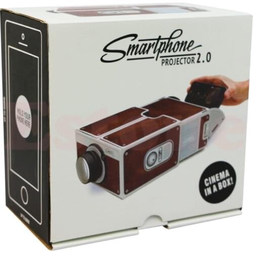 Portable Cardboard Smartphone Projector 2.0 / Assembled Phone Projector Cinema