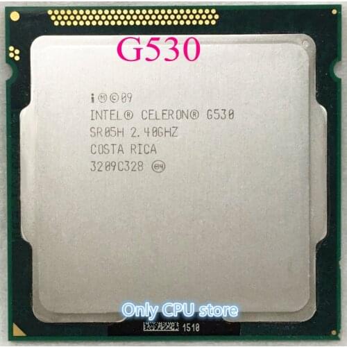 Free Shipping Processor G530 CPU Processor Celeron G530 2M Cache, 2.40 GHz LGA 1155 TDP 65W desktop CPU