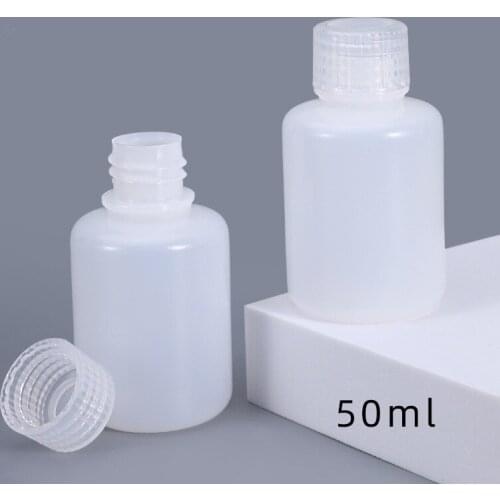 Empty 50ML Round Travel Bottle HDPE Material Lotion Liquid Bottles Refillable Storage Container 10PCS/lot