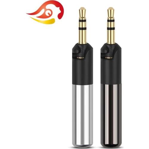 QYFANG 2.5mm Audio Jack 3 Poles Stereo Earphone Plug Metal Adapter Bright Shell Headphone Wire Connector For ATH-R70X M50X M40X