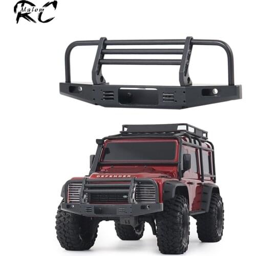 Adjustable Metal Front Bumper Kit with Winch Base for 1/10 RC Crawler Car Traxxas TRX-4 Defender D110 Axial SCX10 II 90046 90047