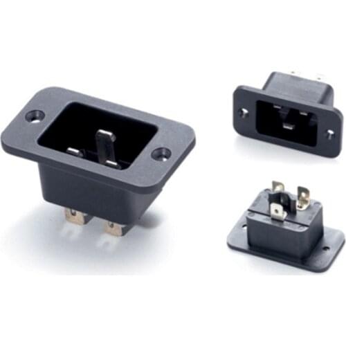 20 pcs/lot IEC INLET AC socket high current UPS male 3 Pin IEC320 C20 Inlet Plug Power Socket Connector AC 250V 16A