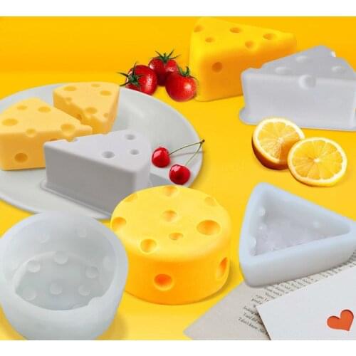 Cheese Shaped Silicone Cake Molds Baking Tools Mousse Jelly Silicone Molds For Cakes Mousse French Dessert Mold Pastry Tool