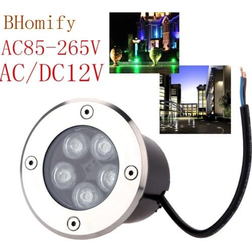 LED Waterproof 1W 3W 5W LED Underground light Ground Garden Path Floor Lamp Outdoor Underground Buried Yard Lamp Landscape Light