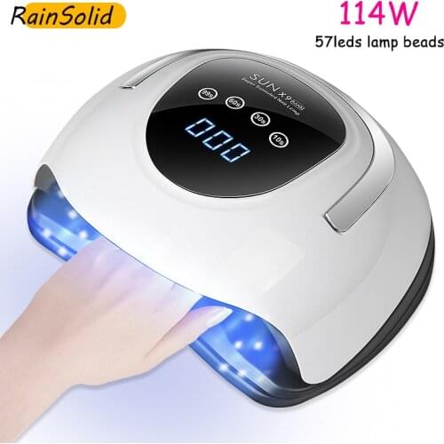 SUN X9 MAX 220W Nail Dryer LED Nail Lamp UV Lamp For Drying All Gel Polish 4 Timer Motion Sensor LCD Display Manicure Lamp
