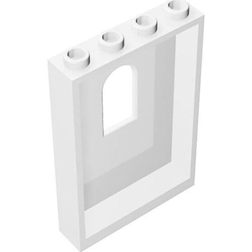 10PCS Replaceable 60808 Wall 1x4x5 W / Curved Seam Parts Building Blocks High-Tech Assemble Replace Bricks Toy For Children Gift