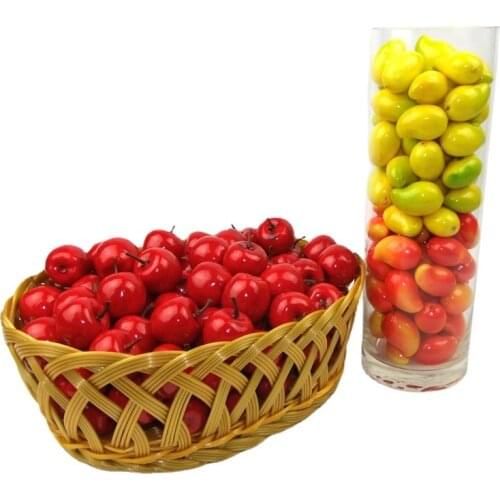 20Pcs Artificial Mini Simulation Small Foam Plastic Fake Artificial Fruit and Vegetables House Party Kitchen Decoration ZLL