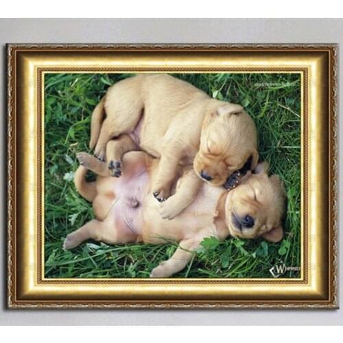 2018 Promotion Diamond Embroidery Cube 5d Mosaic Needlework New Fashion Diy Paintings Full Cross Stitch Cute Little Of Dog