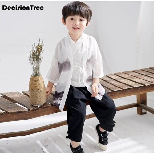 2021 kids boys chinese style martial arts sets kung fu uniforms children wushu clothing tai chi uniform stage performance suits