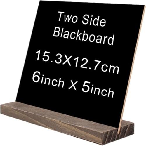4pcs rustic bothside free standing blackboard sign chalkboard message sign wedding birthday decoration