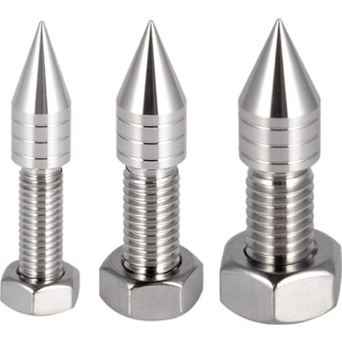4PCS HIFI Audio Speaker Spikes 316 Stainless Steel Speakers Repair Parts Foot Nails /Pads Stand Anti-shock Shock Absorber