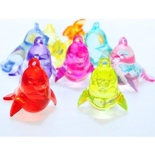 44MM Acrylic Bead Imitation Crystal Sea Lions Glass Birthday Gift Party Home Decor Miniatures Ornament DIY Jewelry Accessories