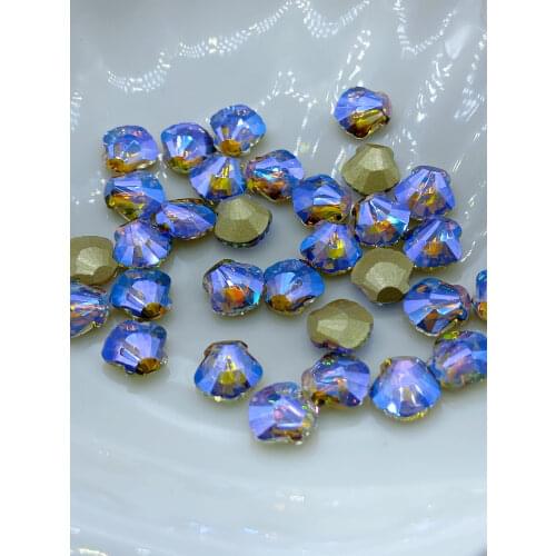 5pcs/lot sharp bottom shell Nail Drill scallop nail stick drill DIY jewelry accessories super flash nail jewelry