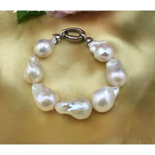 ZCD Bracelet 523+++16-17mm Baroque Pearl Bracelet