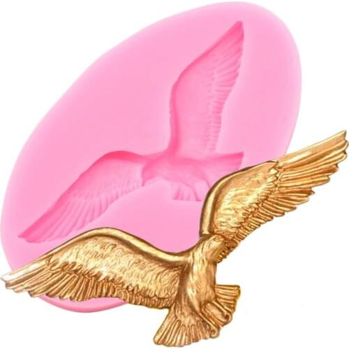 Seagull Flying Silicone Mold Birds Cupcake Topper Fondant Cake Decorating Tools Jewelry Resin Molds Candy Clay Chocolate Moulds