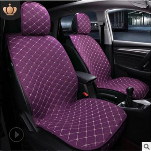 Flax Car Seat Cover Front And Rear Protector Is Suitable For Hummer H1 H2 H3 Car Accessorie