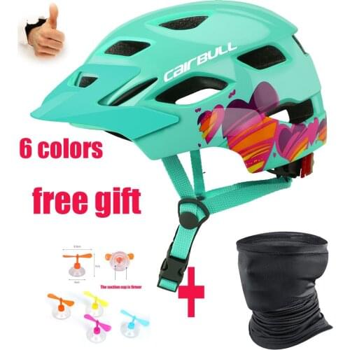 CAIRBULL JOYTRACK Kids Cycling Helmet With Tail Light, Child Skating Safety MTB Helmet Balance Bike Protective Helmet 6 Colors