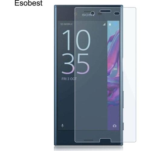 Esobest 2pcs 9H Glass film For Sony Xperia XZ1 XZ2 Compact tempered glass screen protector not full coverage